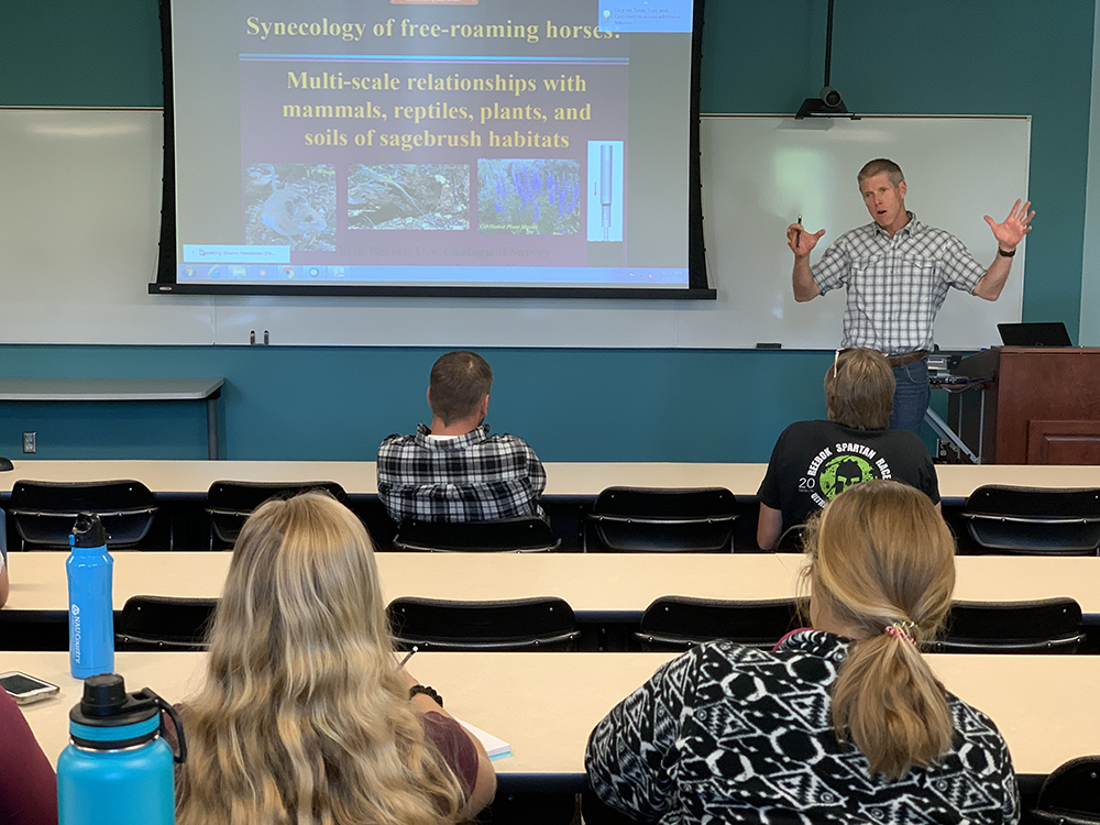 Eric Beever presented an seminar at the Bair Ranch Foundation Seminar Series.